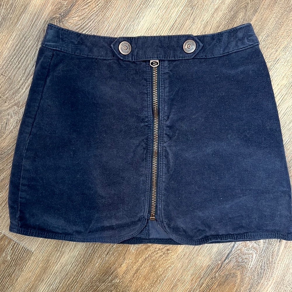 Zara girls faux suede skirt - size 7